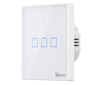 Inteligentny włącznik światła Sonoff Dotykowy włącznik światła WiFi + RF 433 T2 EU TX (3-kanałowy